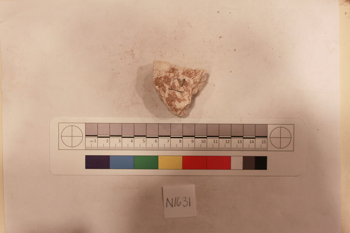 Stucco Fragment, Stucco; carved, painted