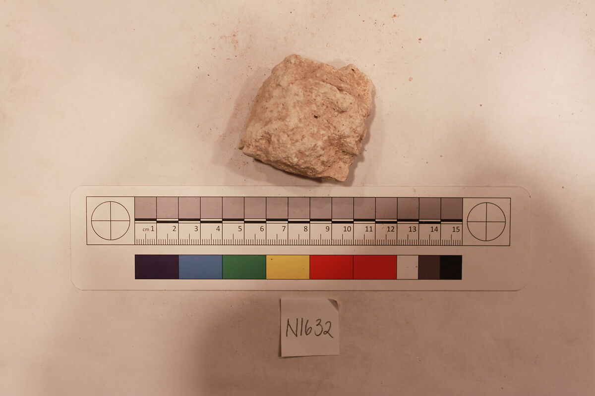 Stucco Fragment, Stucco; carved