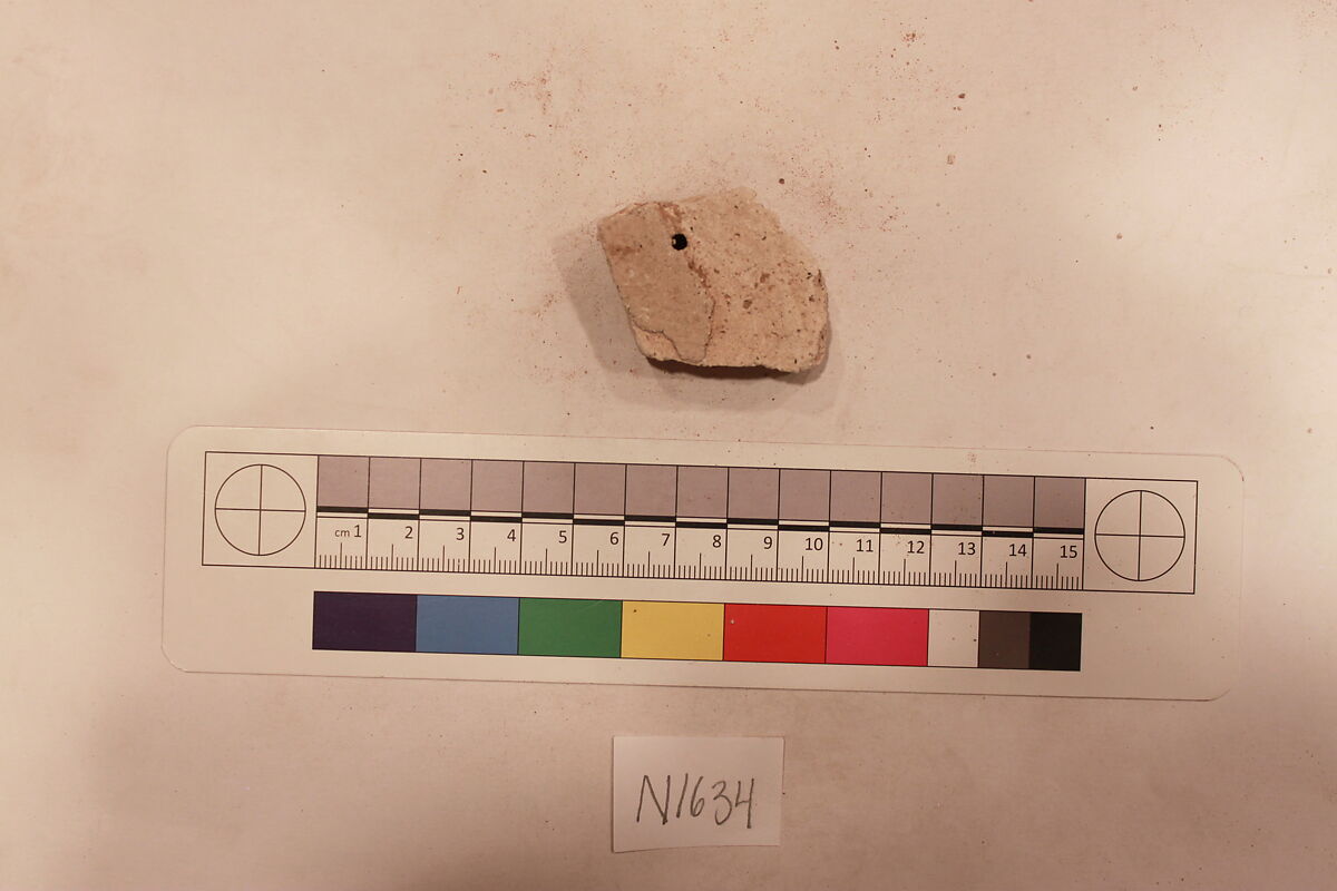 Stucco Fragment, Stucco; carved, painted