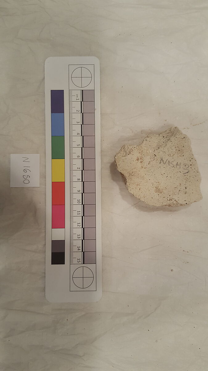 Stucco Fragment, Stucco; carved, painted