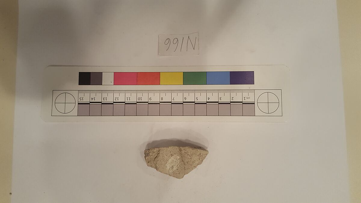 Stucco Fragment, Stucco; carved, painted (?)