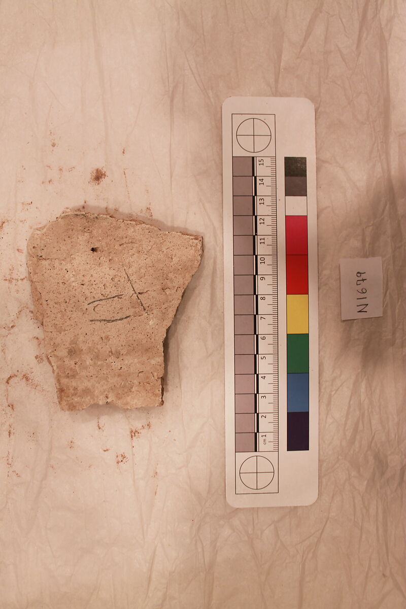 Stucco Fragment, Stucco ; carved, painted