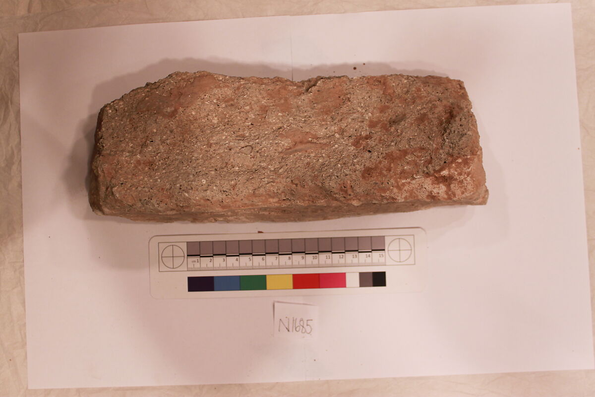 Stucco Fragment, Stucco; carved, painted