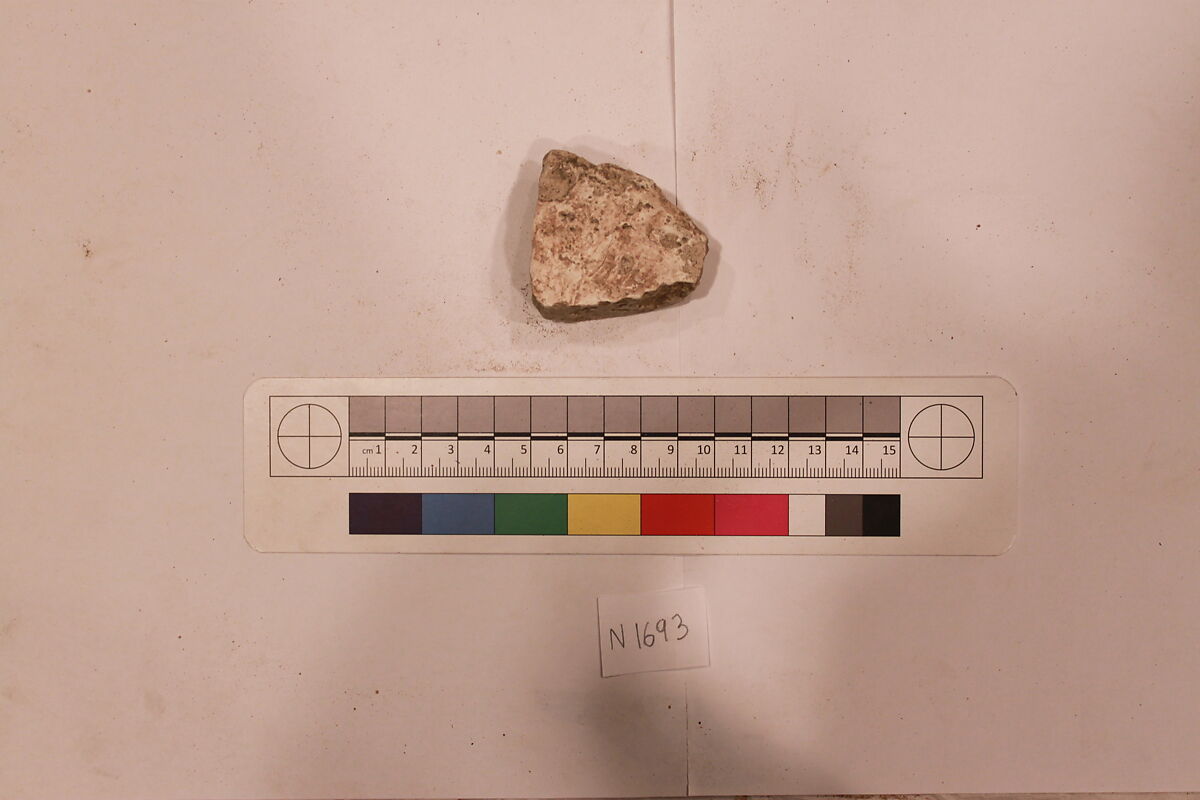 Stucco Fragment, Stucco; carved