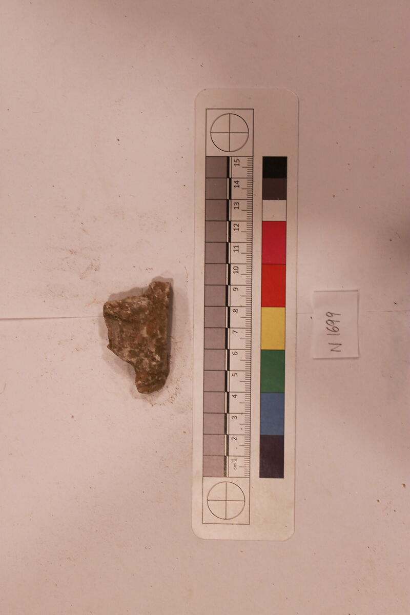 Stucco Fragment, Stucco; carved, painted