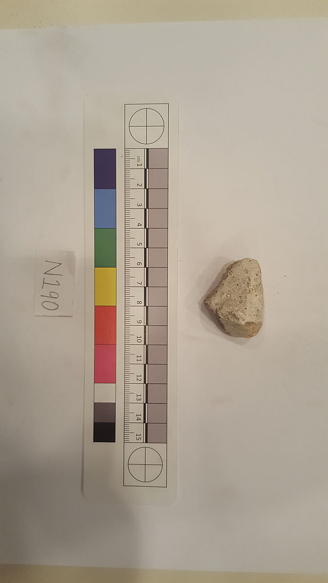 Stucco Fragment, Stucco; carved