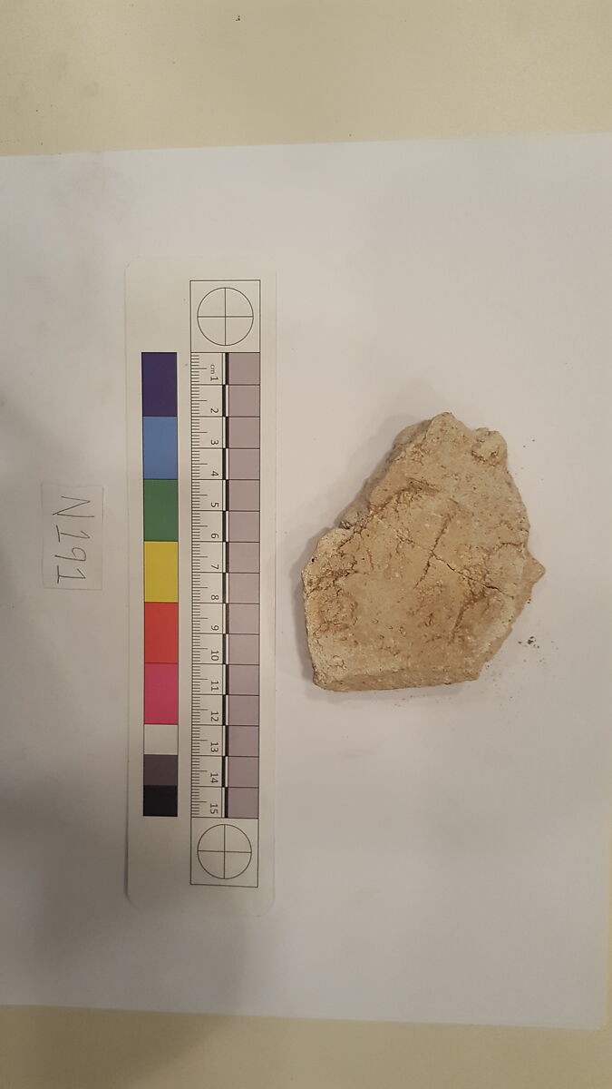 Stucco Fragment, Stucco; carved