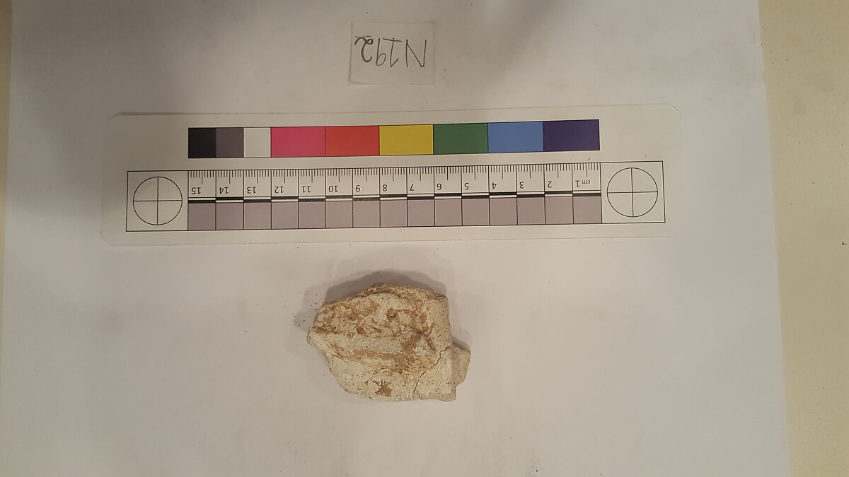 Stucco Fragment, Stucco; carved