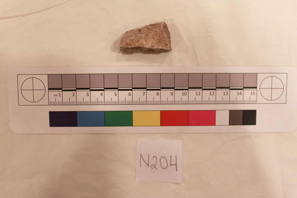 Stucco Fragment, Stucco; carved 
