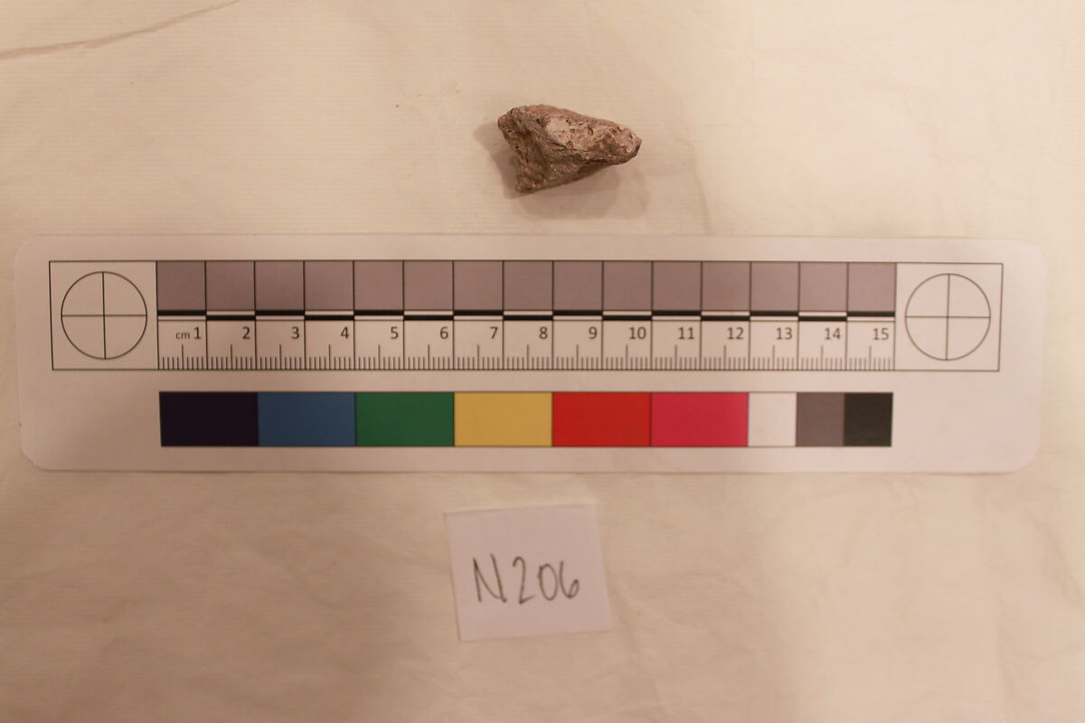 Stucco Fragment, Stucco; carved 