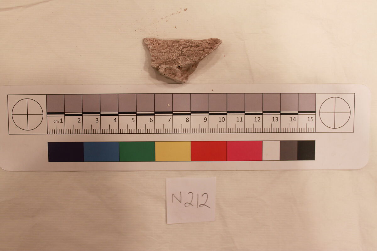 Stucco Fragment, Stucco; carved 