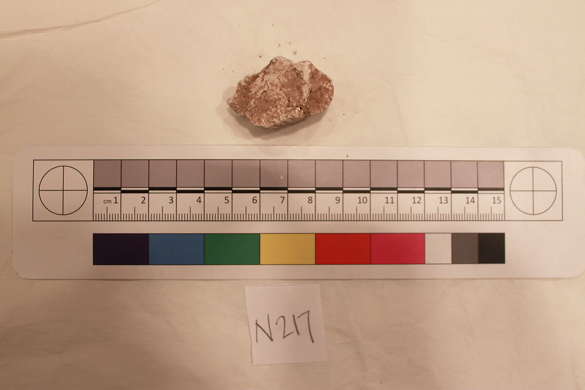 Stucco Fragment, Stucco; carved