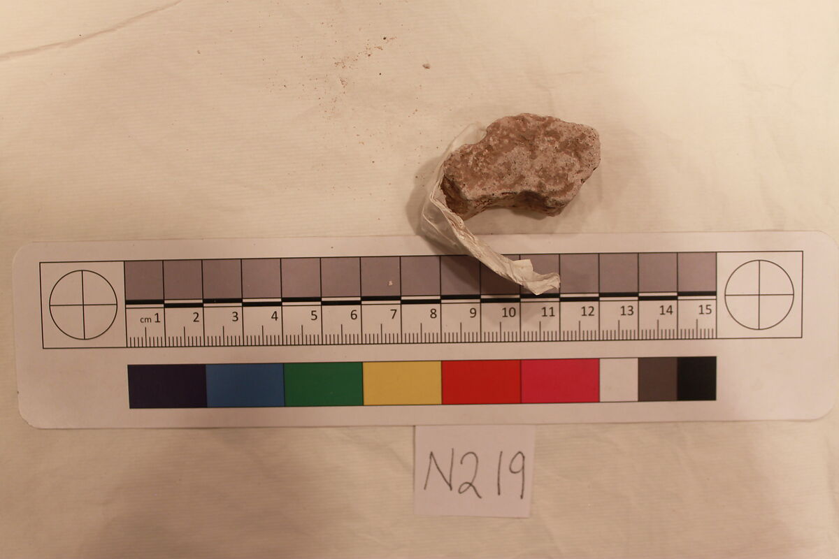 Stucco Fragment, Stucco; carved