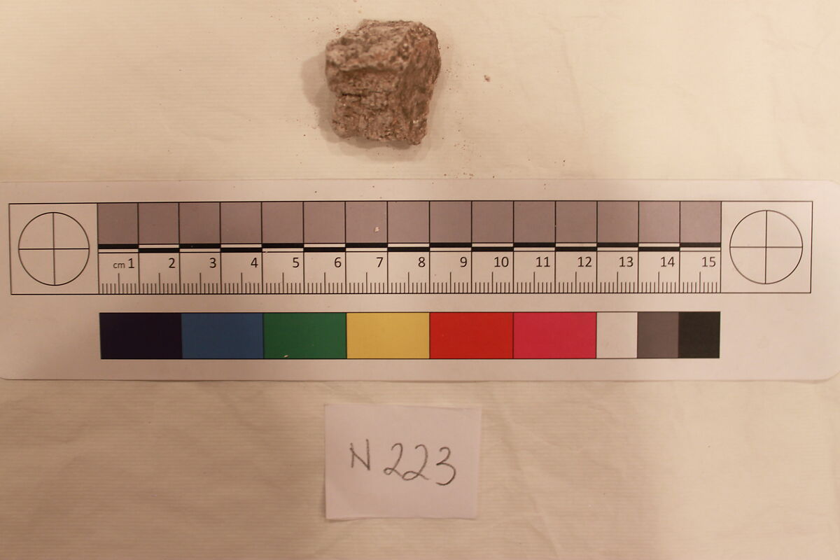 Stucco Fragment, Stucco; carved