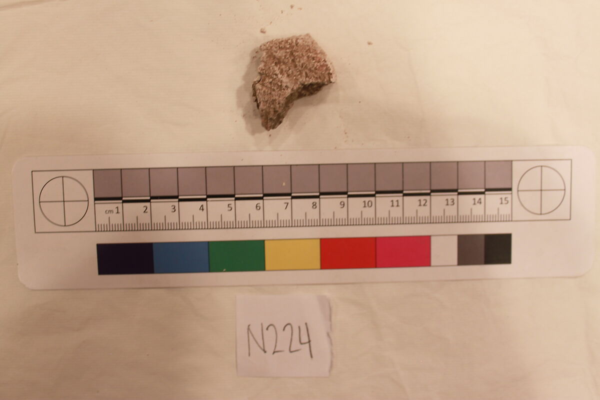 Stucco Fragment, Stucco; carved