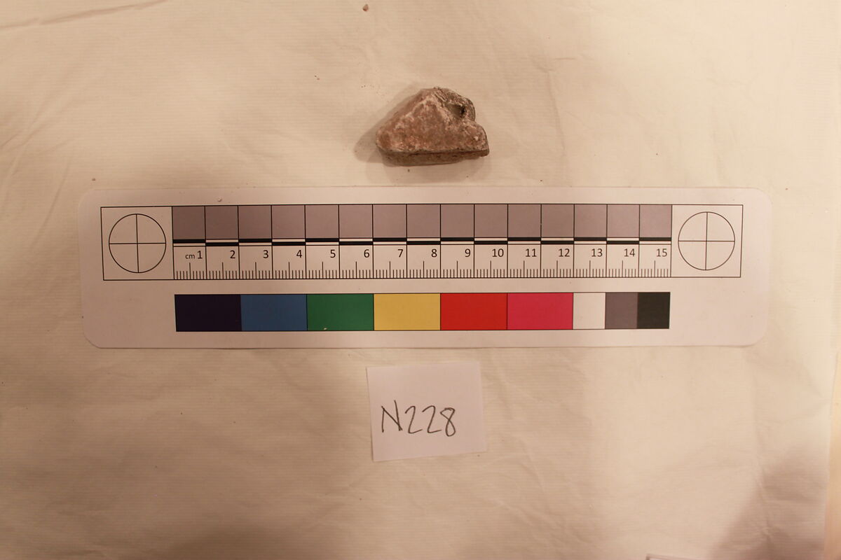 Stucco Fragment, Stucco; carved 