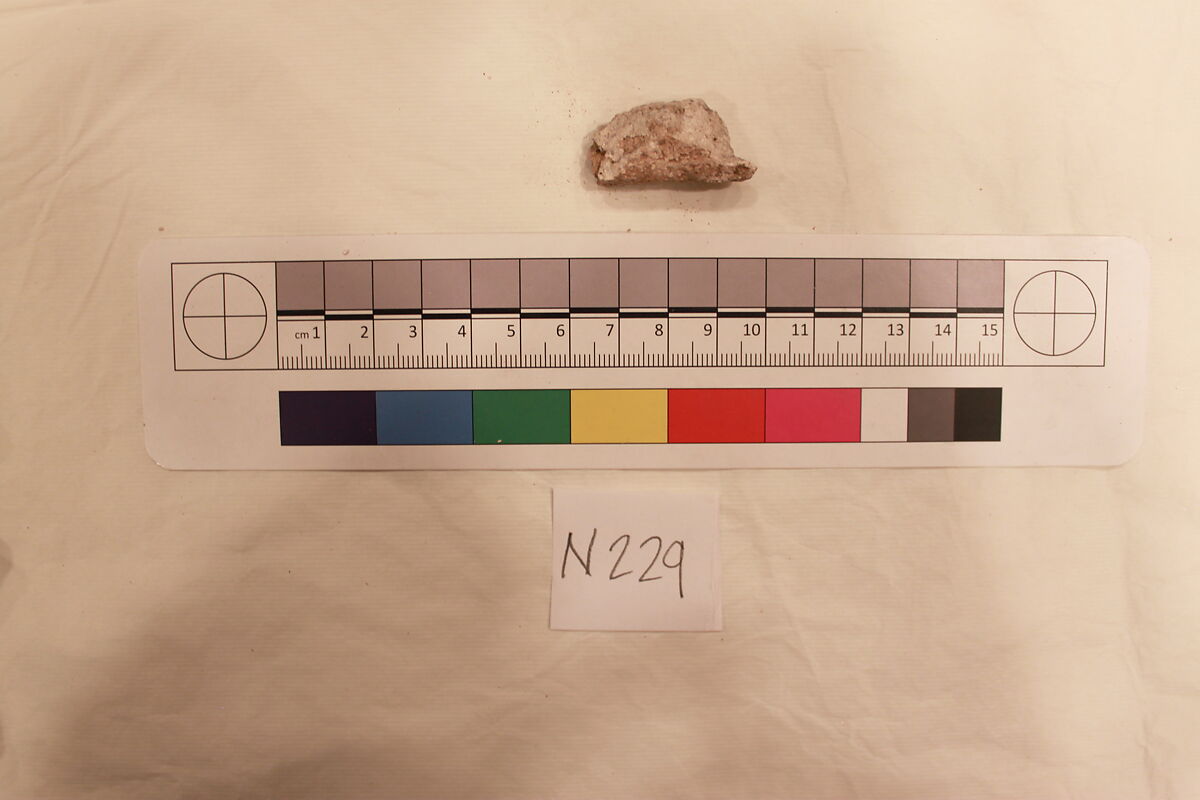 Stucco Fragment, Stucco; carved