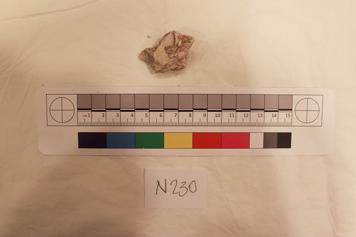 Stucco Fragment, Stucco; carved