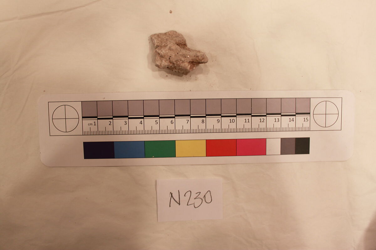 Stucco Fragment, Stucco; carved 