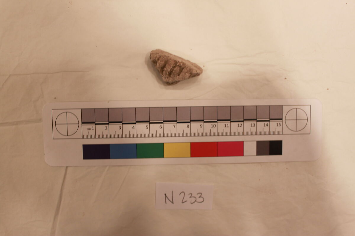 Stucco Fragment, Stucco; carved 