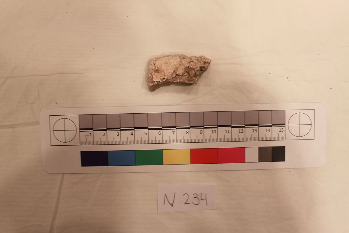 Stucco Fragment, Stucco; carved