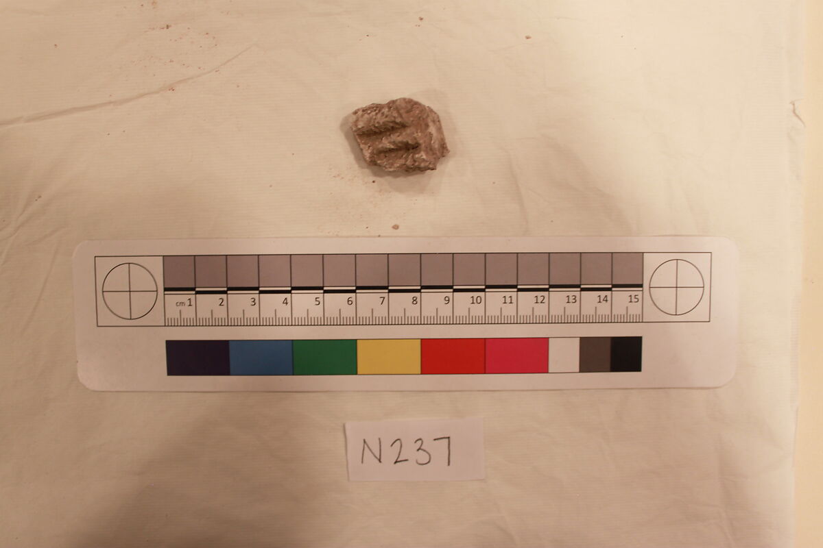 Stucco Fragment, Stucco; carved 