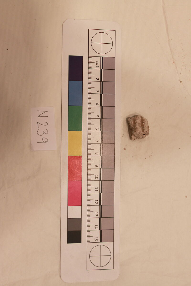 Stucco Fragment, Stucco; carved 