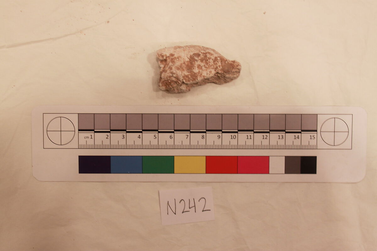 Stucco Fragment, Stucco; carved
