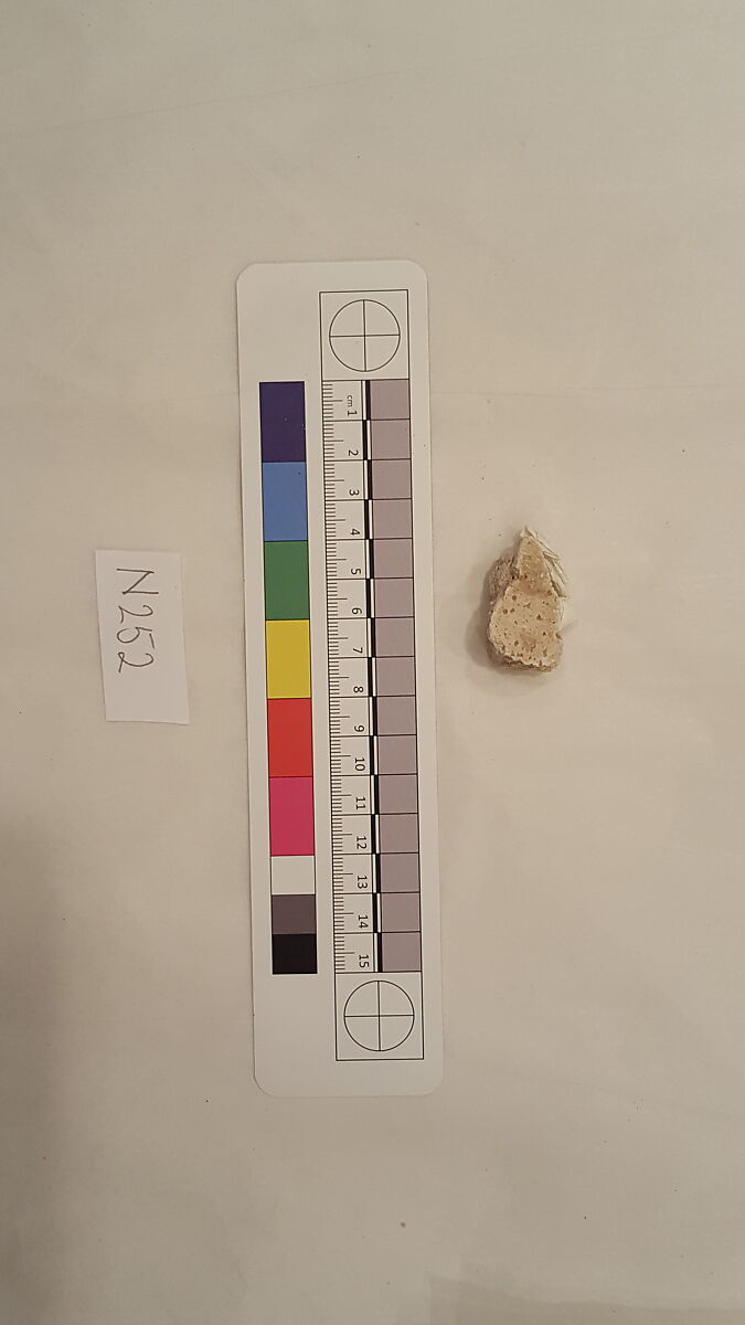 Stucco Fragment, Stucco; carved 
