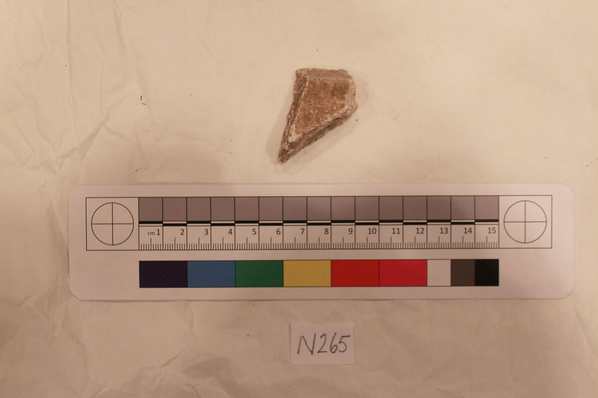 Stucco Fragment, Stucco; carved 