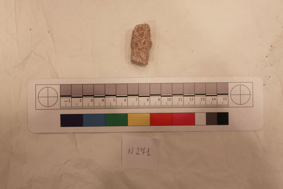 Stucco Fragment, Stucco; carved
