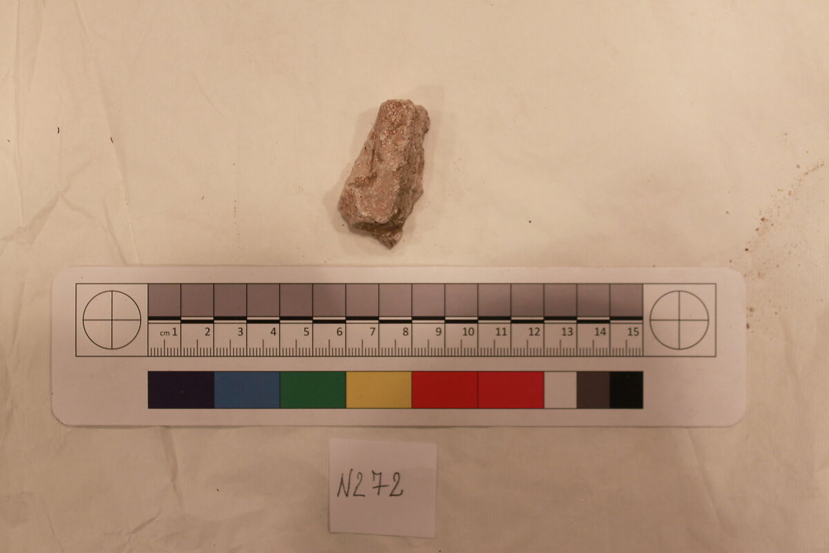 Stucco Fragment, Stucco; carved