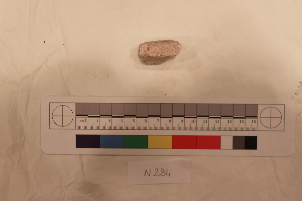 Stucco Fragment, Stucco; carved 