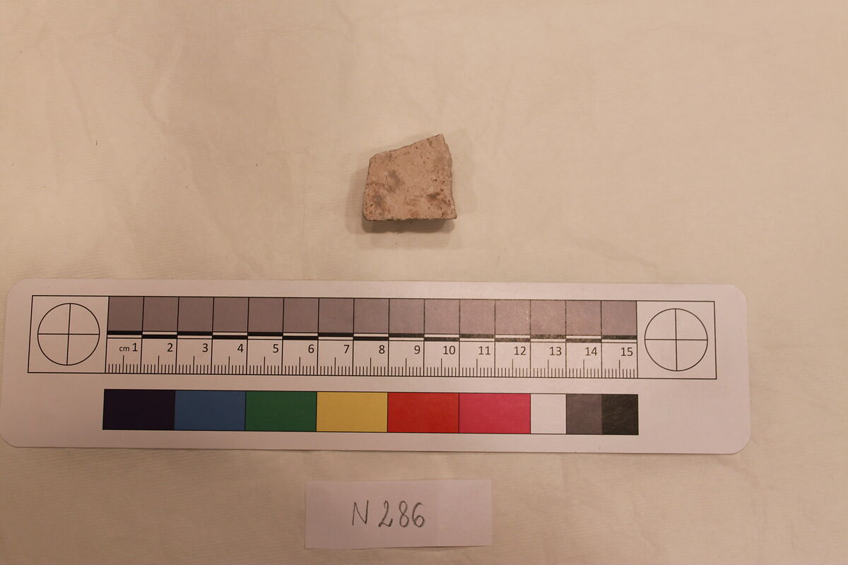 Stucco Fragment, Stucco; carved, painted (?)