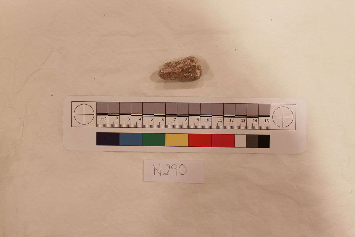 Stucco Fragment, Stucco; carved 