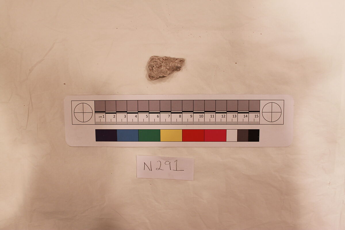 Stucco Fragment, Stucco; carved 