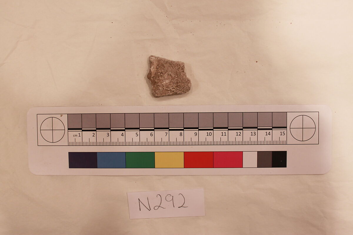 Stucco Fragment, Stucco; carved 