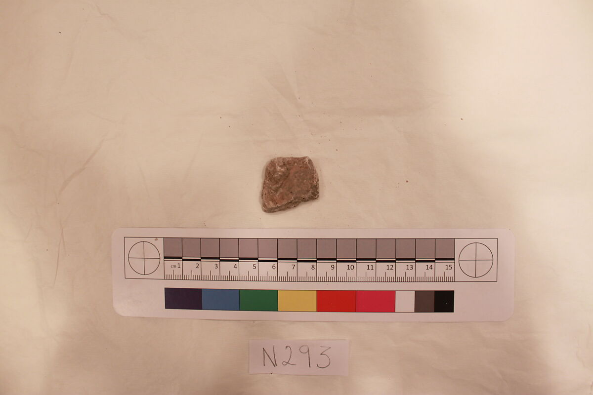 Stucco Fragment, Stucco; carved, painted (?) 