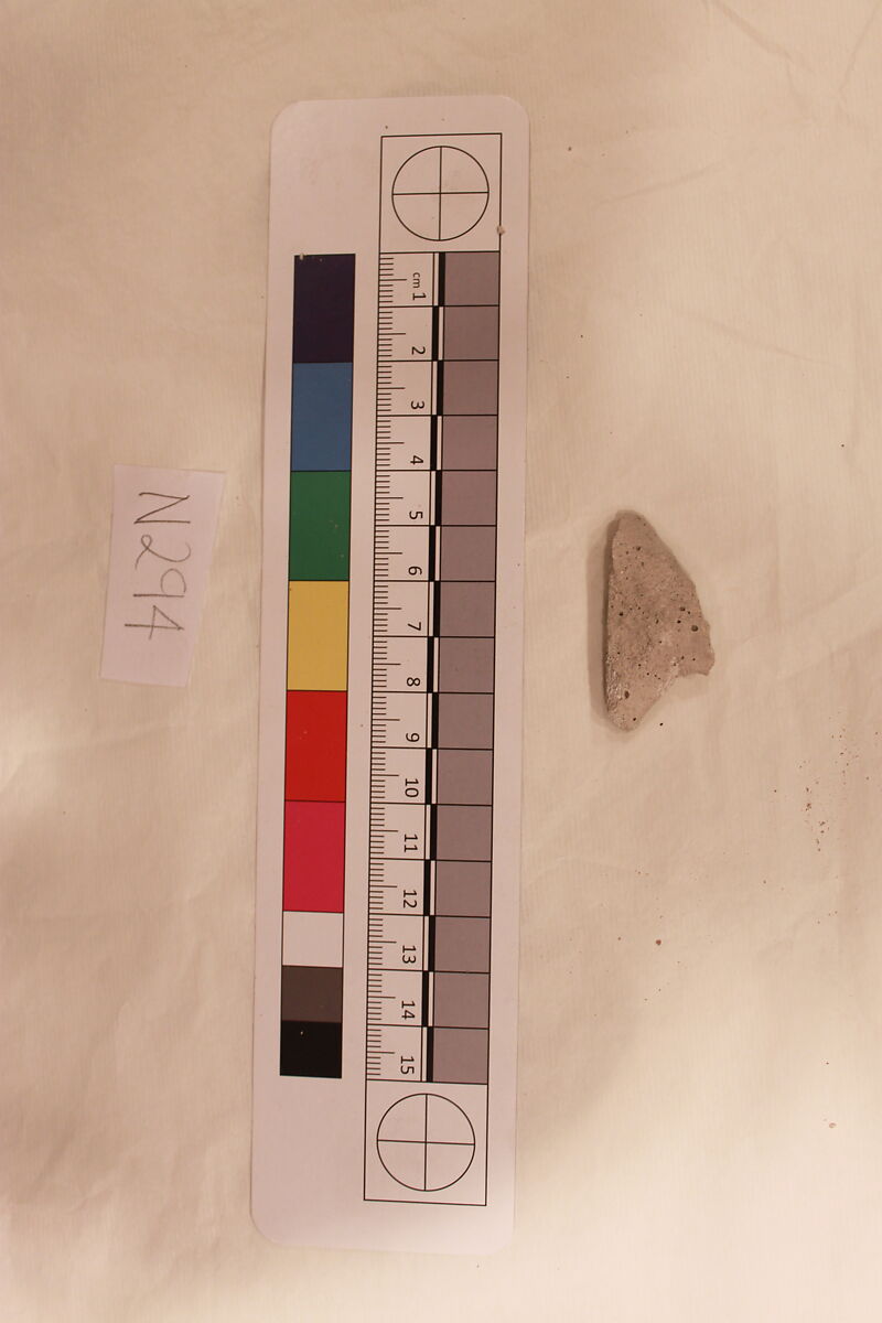Stucco Fragment, Stucco; carved