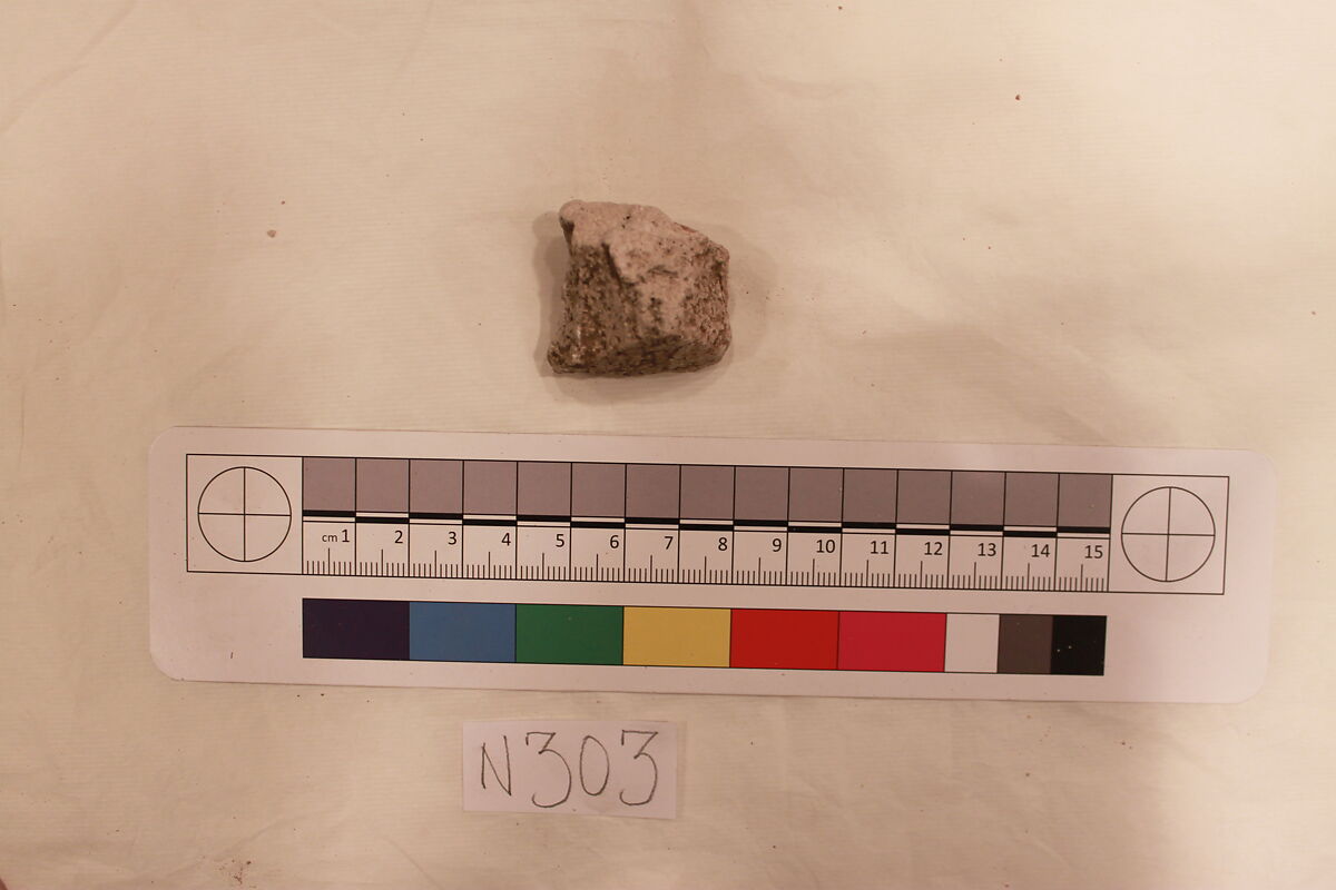 Stucco Fragment, Stucco; carved 