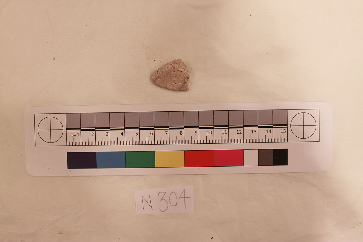 Stucco Fragment, Stucco; carved 