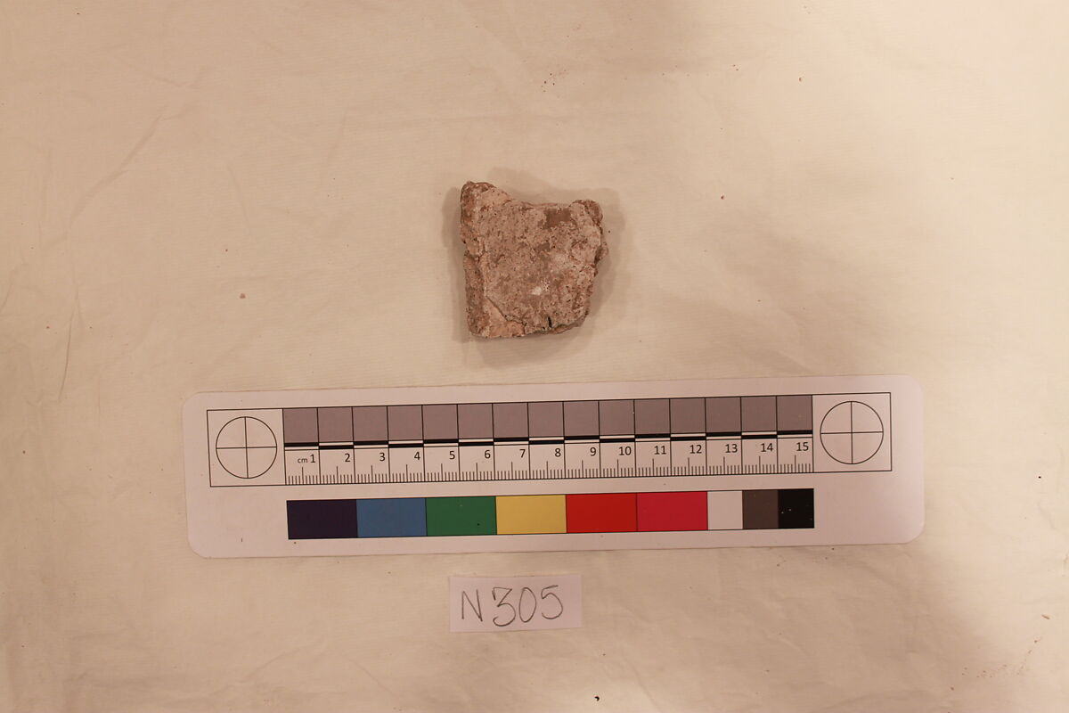 Stucco Fragment, Stucco; carved