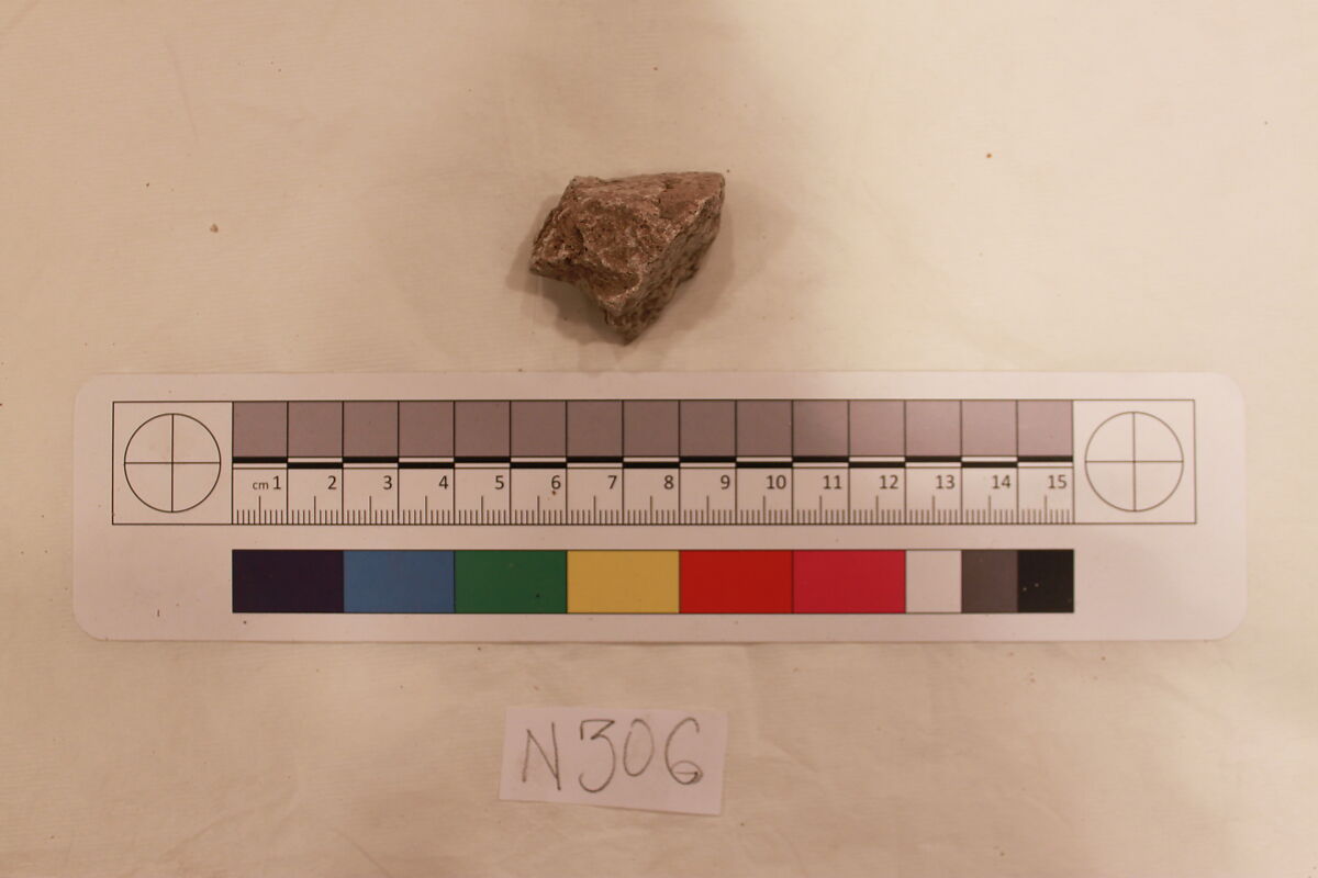 Stucco Fragment, Stucco; carved 