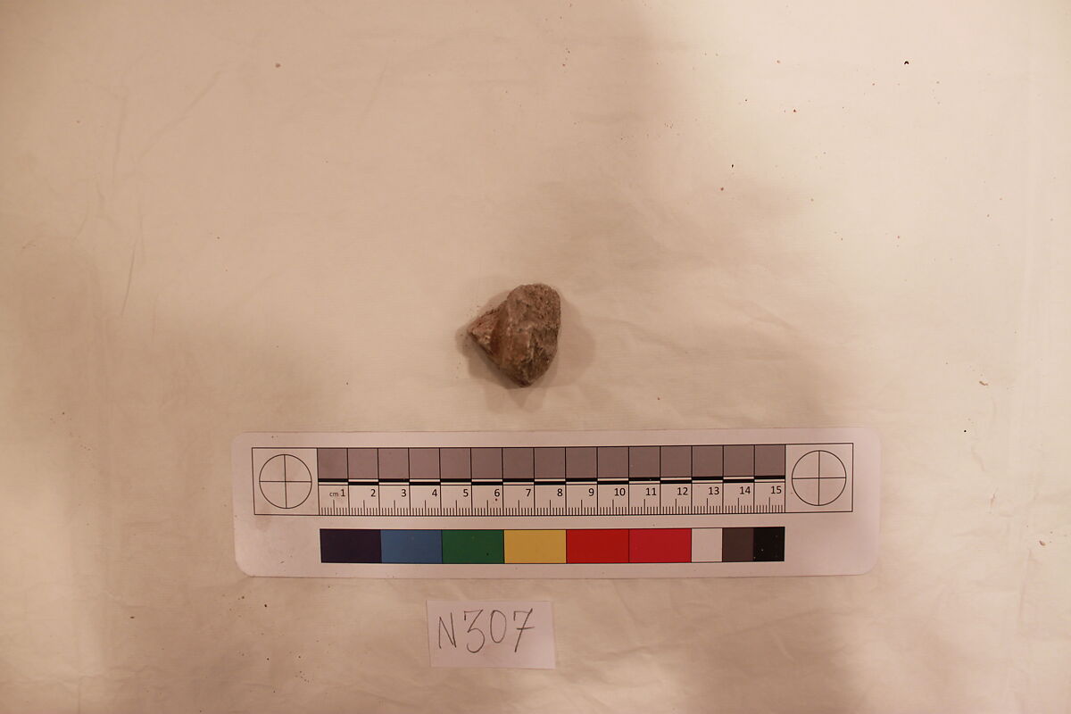 Stucco Fragment, Stucco; carved, painted (?) 