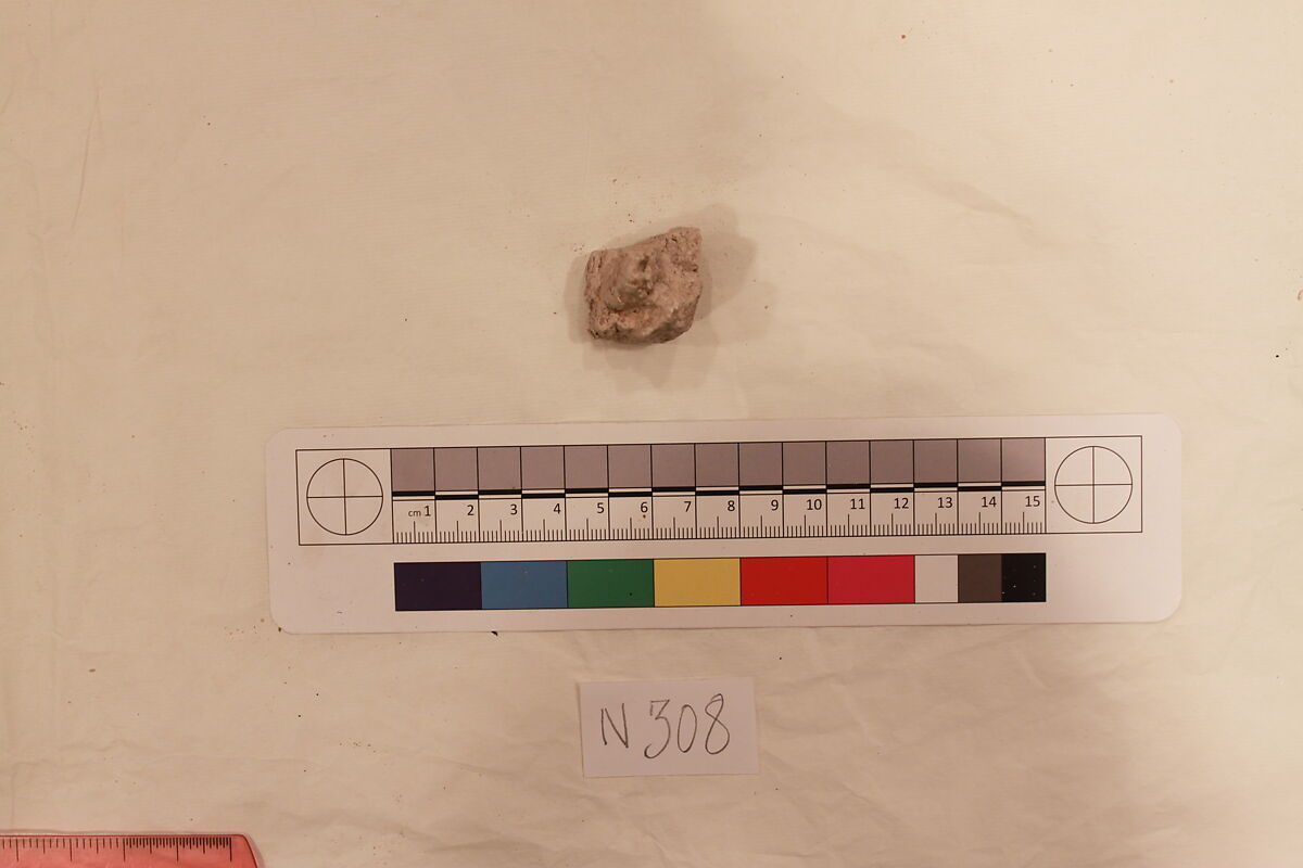 Stucco Fragment, Stucco; carved