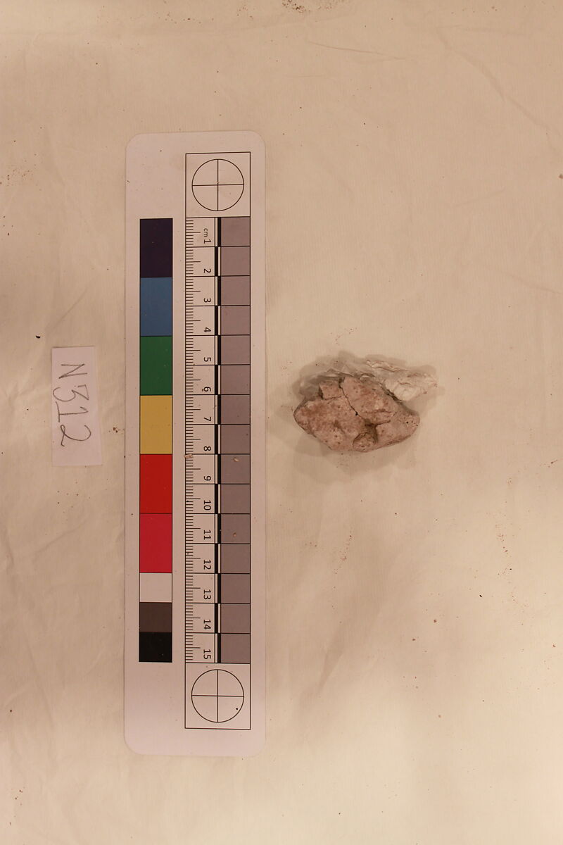 Stucco Fragment, Stucco; carved, painted (?)