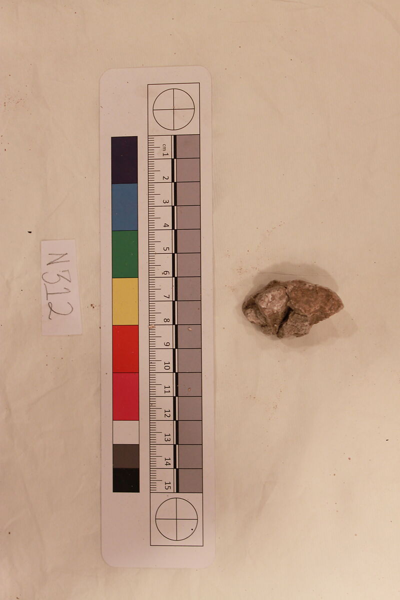 Stucco Fragment, Stucco; carved, painted (?) 
