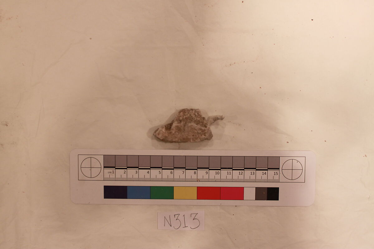 Stucco Fragment, Stucco; carved