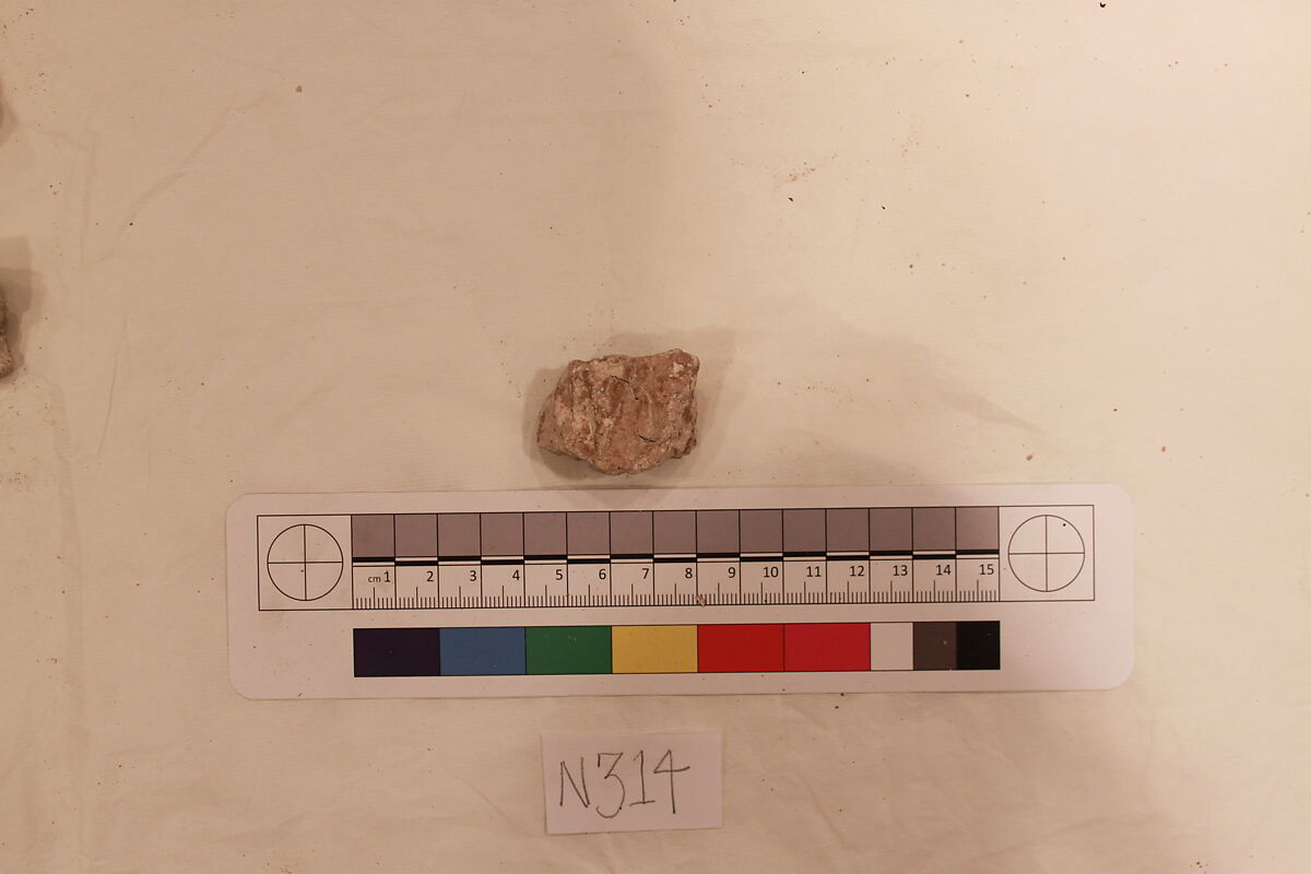 Stucco Fragment, Stucco; carved