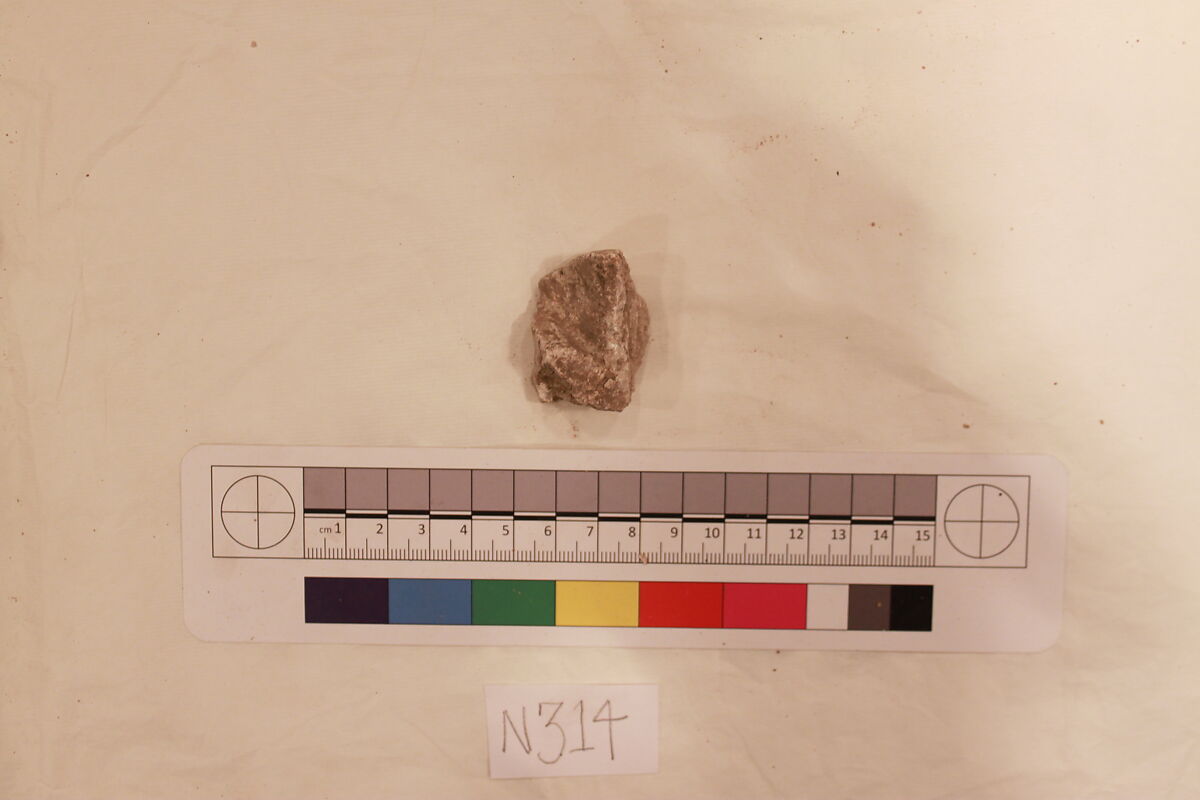 Stucco Fragment, Stucco; carved 